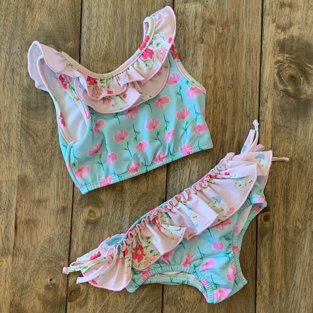 Sweet Honey toddler floral swimsuit